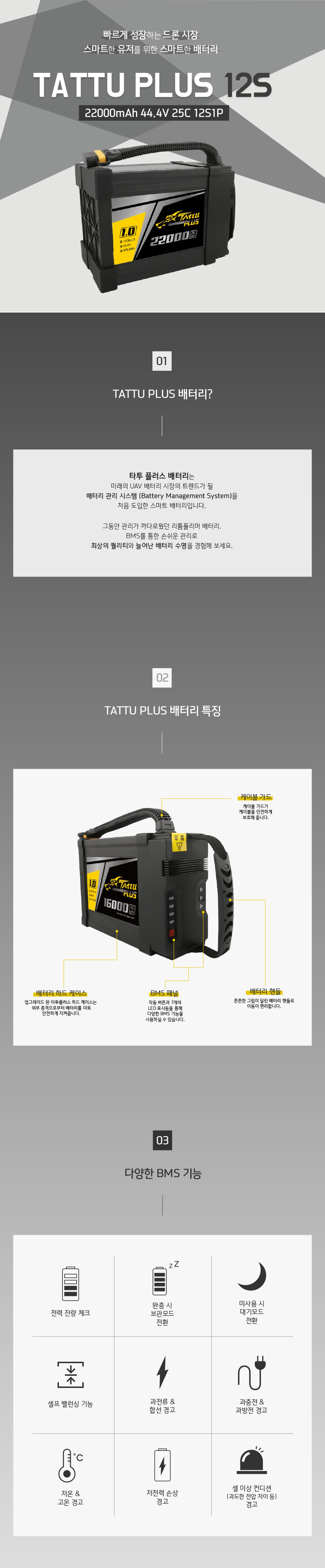 �˾���ũ  [TATTU PLUS] 44.4v 22000mAh 25C ��Ƭ������ ���͸� (12��) / ������ (�����ǰ) 1
