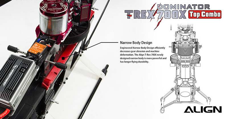 [�˾���ũ] RH70E35XW [ALIGN] T-Rex700X Dominator TOP Combo 6