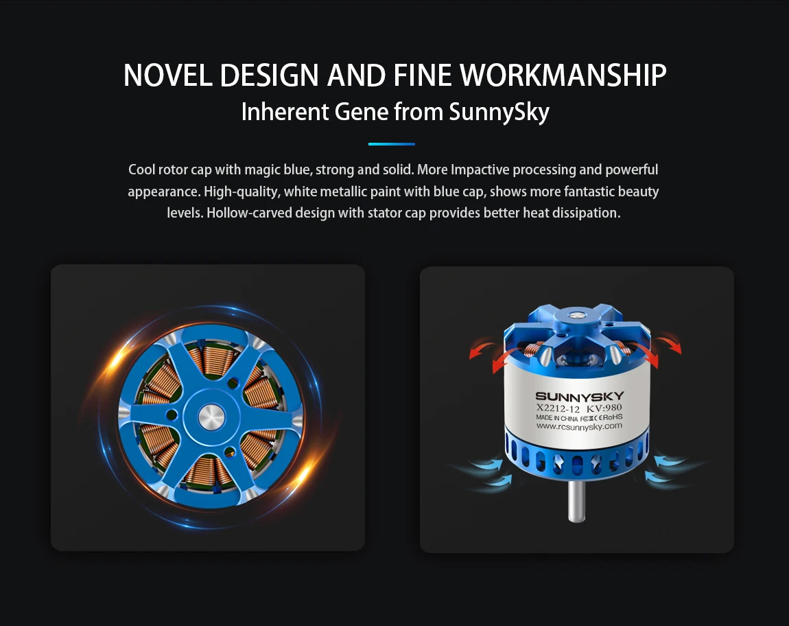 �˾���ũ X221298-3 [SUNNYSKY] X2212 980KV III Outrunner Brushless Motor 4