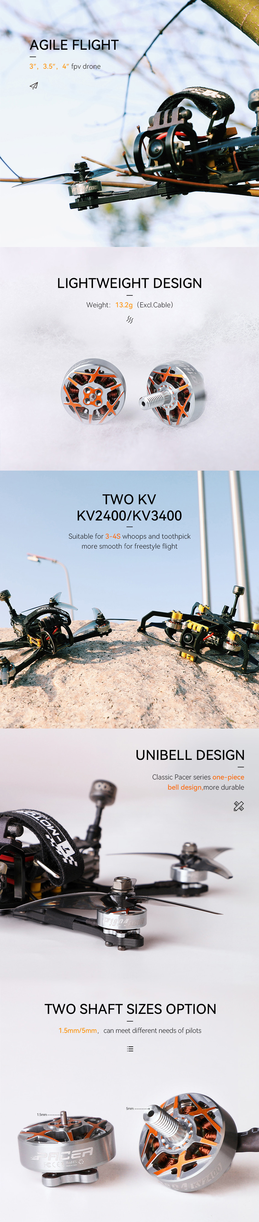 ¾Ë¾¾¹ðÅ© T-motor P1804 3400KV ÇÁ¸®½ºÅ¸ÀÏ ¸ðÅÍ 1