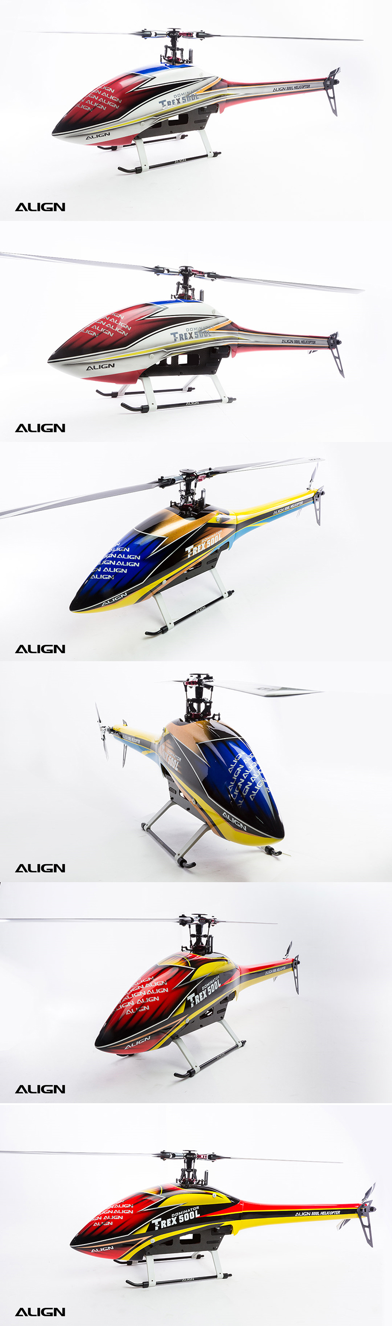 [˾ũ] HF5026T [Align] T-Rex500L Dominator Speed Fuselage(Red&White) 4