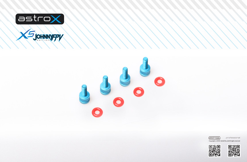 ¾Ë¾¾¹ðÅ© AstroX X5 JohnnyFPV/J5 °ø¿ë Alu 6061 Special M3 Standoff Silicone rings Kits (FC¿ë. ³ª»ç»ê 9mm) 1