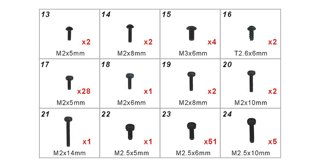 �˾���ũ HB40Z003XXW [ALIGN] TB40 Screw Parts 2