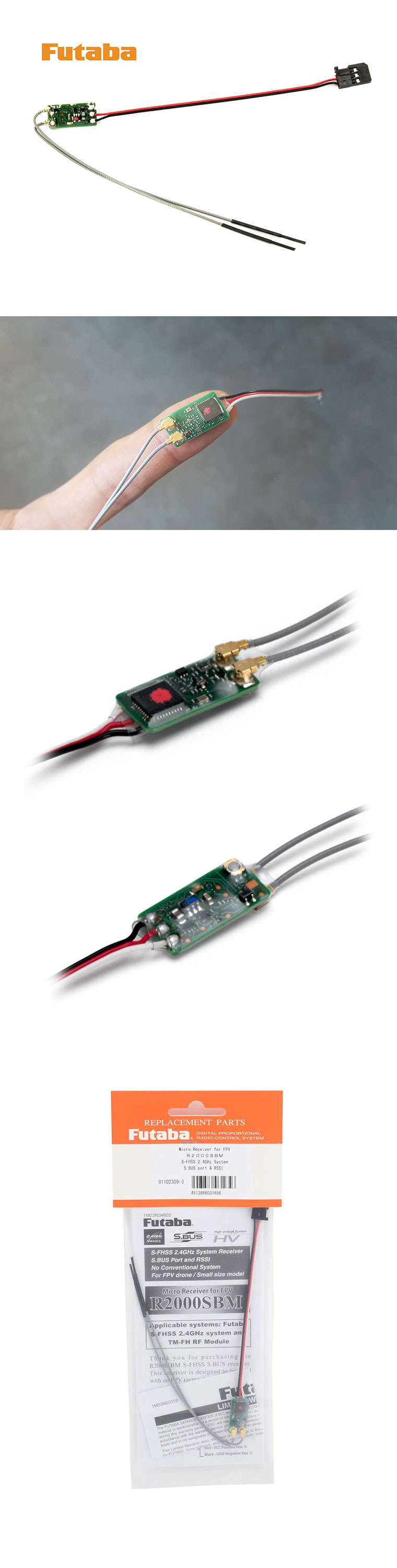 [˾ũ]  [Futaba] R2000SBM 2.4Ghz ũ ű - S-FHSS/Sbus/RSSI  1