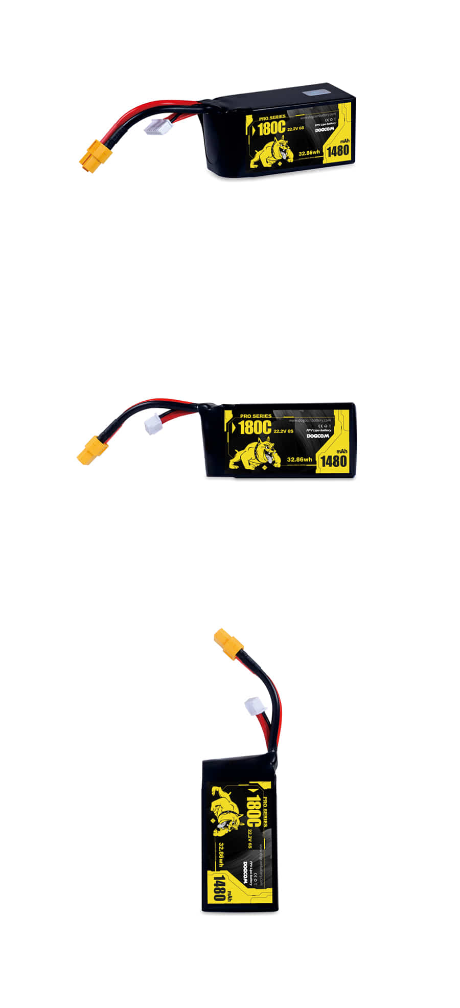 ¾Ë¾¾¹ðÅ© DOGCOM Pro 6¼¿ 22.2V 1480mAh 180C ¸®Æ¬Æú¸®¸Ó ¹èÅ͸® - XT60 1