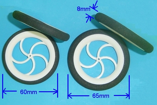 ¾Ë¾¾¹ðÅ© Light Wheel Sponge Tire D65 x ¥Õ2 x H8mm (2°³ÀÔ) 1