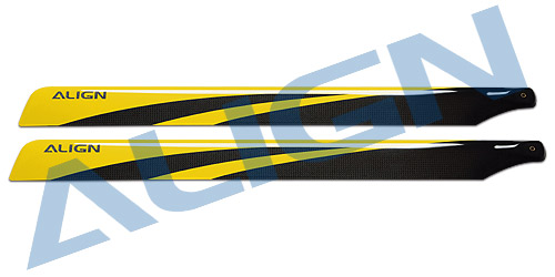 �˾���ũ HD650AT [ALIGN] 650 Carbon Fiber Blades - Yellow 2