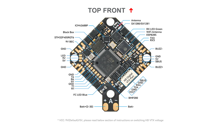 �˾���ũ  [BETAFPV] F4 2-3S 20A AIO V1 ���� 3
