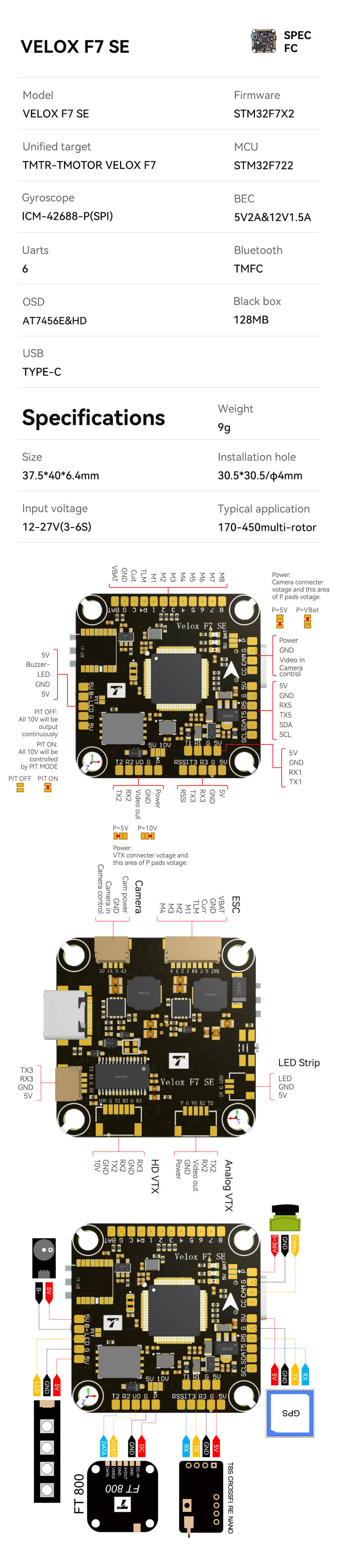 ¾Ë¾¾¹ðÅ© T-motor Velox F7 SE 3030 ÇöóÀÌÆ® ÄÁÆ®·Ñ·¯ 2