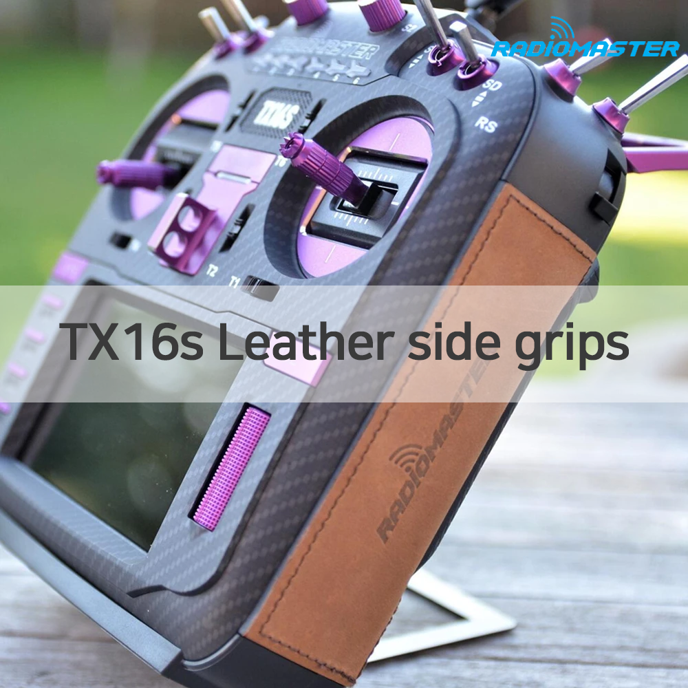 ¾Ë¾¾¹ðÅ© ¶óµð¿À¸¶½ºÅÍ TX16S MK1¿ë Leather Side Grips - ¶óÀÌÆ® ºê¶ó¿î 1