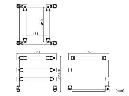 �˾���ũ M616047XXW [ALIGN] M4/M6T22 Chemical Container Bracket 4