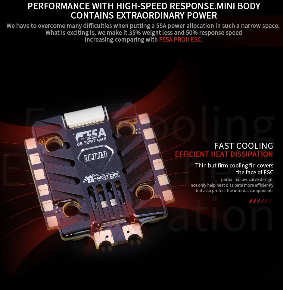 ¾Ë¾¾¹ðÅ© T-motor F55A ¿ïÆ®¶ó ¹Ì´Ï 4in1 2020 º¯¼Ó±â(6S, 32bit) 4