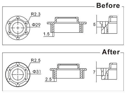 �˾���ũ H7NG003XXW [Align] T-Rex700/800 One-way Bearing 3