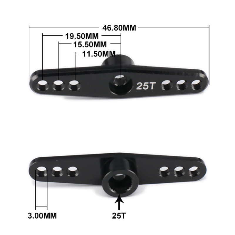 [˾ũ] SREM-084 [TR] 25T Heli/Car/Boat Metal Steer Servo Horn(42mm) 3