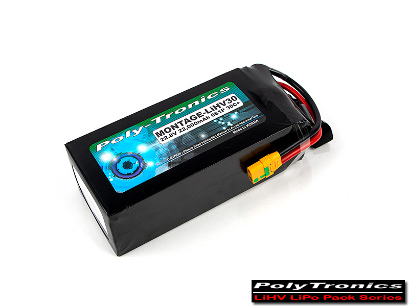 [�˾���ũ] PT-B22K-MTG30HV-6S-XT90 PT-B22000-MTG30HV (22.8V, 6S1P, 30C+/LiHV) ���̺������� ��Ƭ������ ���͸� 2