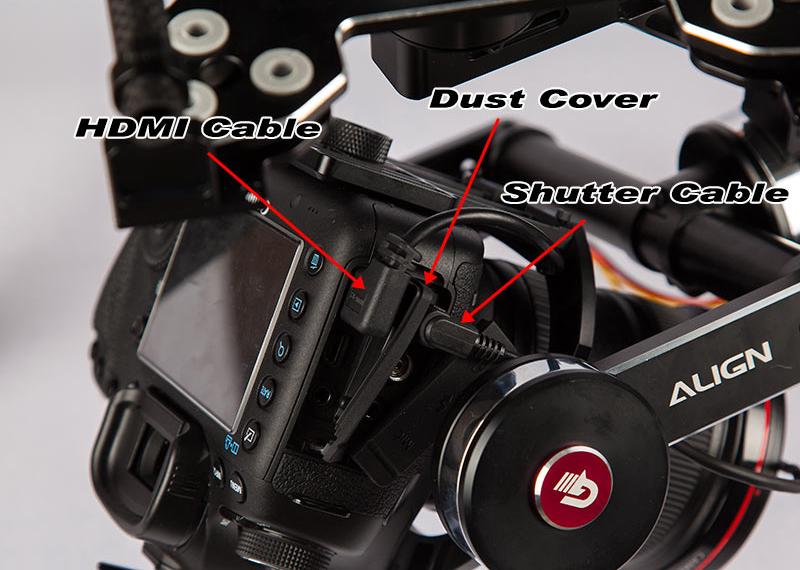 �˾���ũ RGG302XT-750D [ALIGN] G3 3X Gimbal Shutter Cable(for Canon 750D/700D/650D/600D) 5