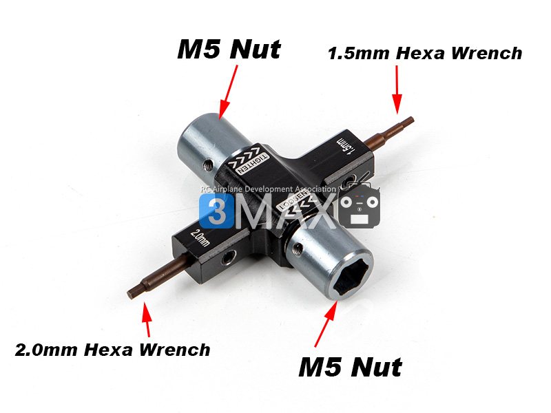 [ܼ] SREA-342 [TR] M5 Quick Release Wrench Tool 1.5/2.0mm Screwdriver for Prop & Motor
