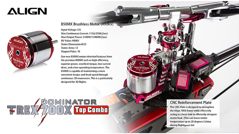 [�˾���ũ] RH70E35XW [ALIGN] T-Rex700X Dominator TOP Combo 9