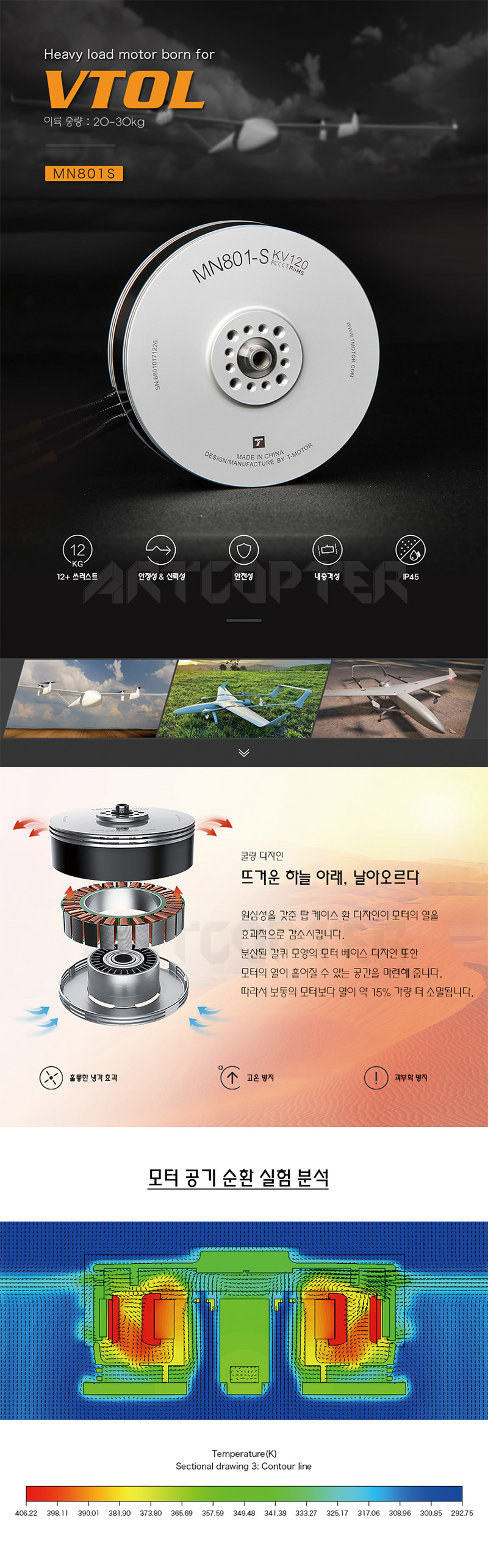 [ܼ]  [T-MOTOR] Ƽ MN801S 120KV 귯 