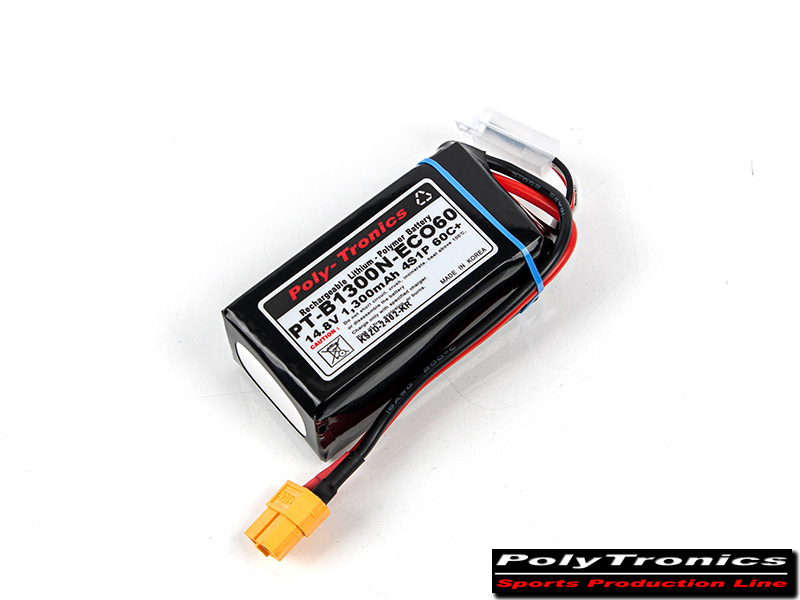 [�˾���ũ] PT_1300_ECO60_4S70 PT-B1300N-ECO60 (14.8V, 4S1P, 60C+/JST-XT) ��Ƭ������ ���͸� - XT60 2