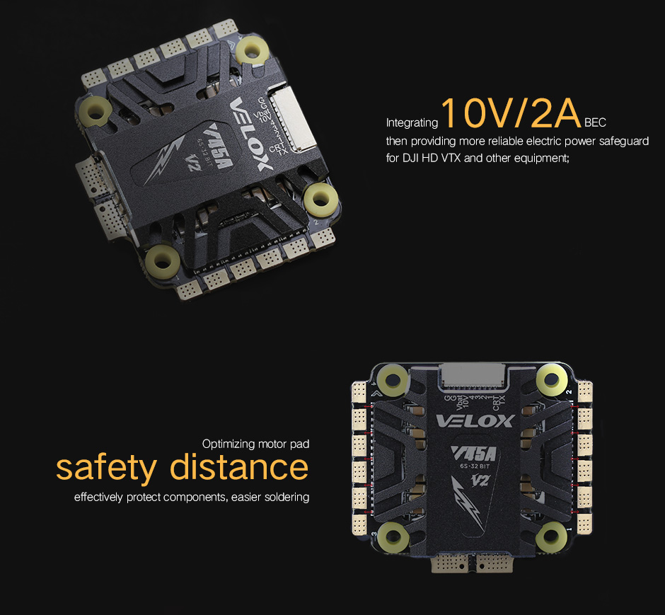 ¾Ë¾¾¹ðÅ© T-motor V45A V2 4in1 º¯¼Ó±â (3-6S, Blheli32) 4