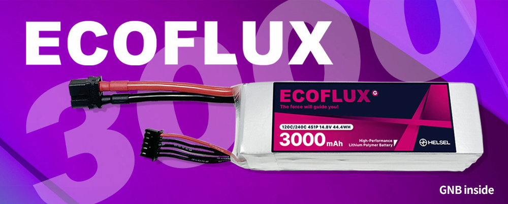 �˾���ũ LPBAT048 [ECOFLUX] 14.8V 4S 3000mAh 120C ��Ƭ������ ���͸� �����÷��� - XT60 1
