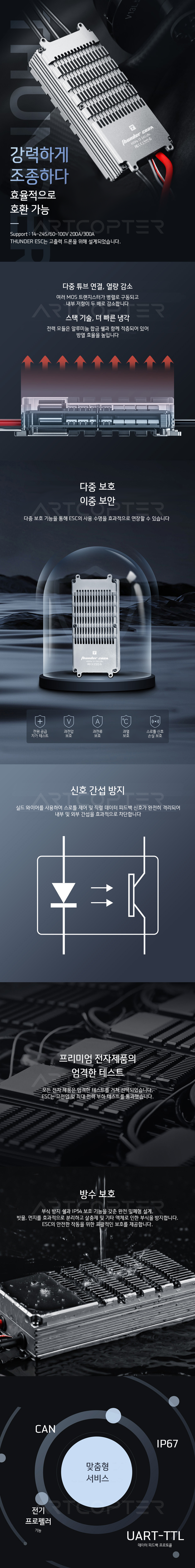 �˾���ũ  [T-MOTOR] FLAME 200A �귯������ ���ӱ� - 12~24S �Է� (�����Ǹ�) 1