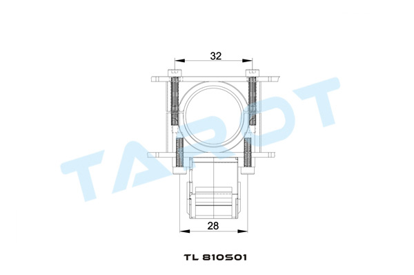 [ܼ] TL8X001 [TR] TAROT X4/X6/X8 Retractable Landing Skid Assy