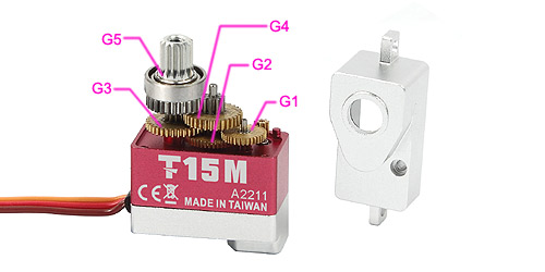 �˾���ũ HSP15010T [ALIGN] T15M/T15TM Servo Gear Set 2