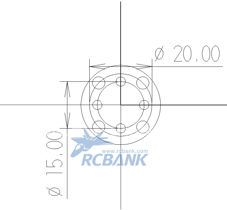 �˾���ũ TL62QR2024-06G [TR] ���� ���� ��п� Quick Release Prop Adaptor(20~24in/M06-Hole/CW/CCW/Red/Gray) 4