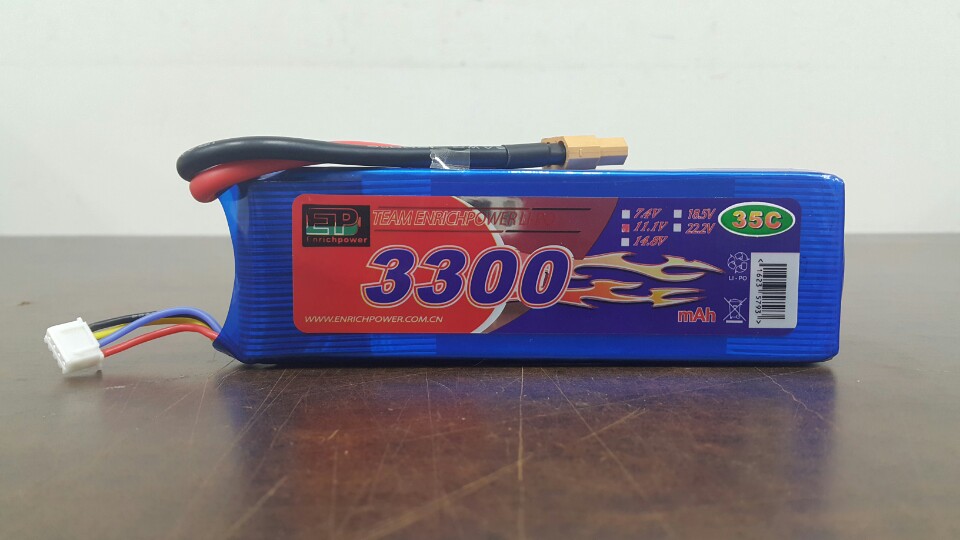 �˾���ũ 3300-35C-11.1V [EP Power] 11.1V 3300mAh 35C ��Ƭ������ ���͸� - XT60 1