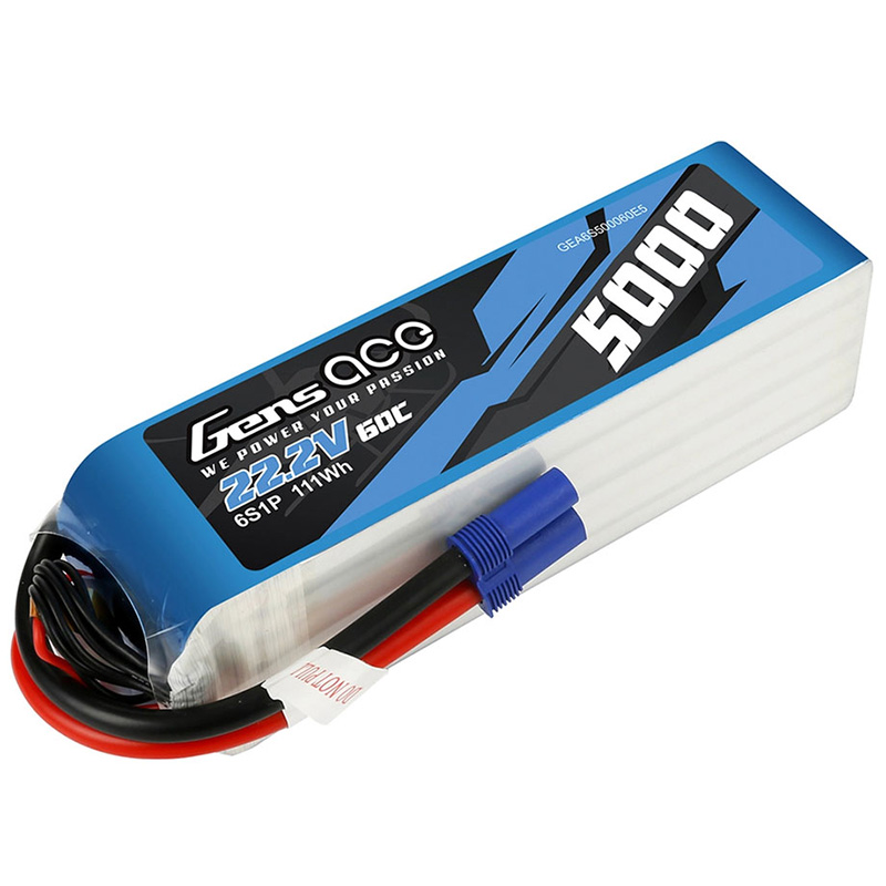 [˾ũ] GA-B-60C-5000-6S1P-EC5 [Gens ace] 22.2V 5000mah 60C Ƭ ͸ - EC5 1