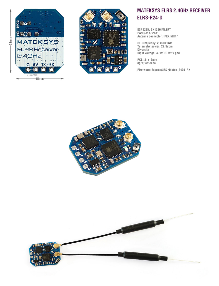 �˾���ũ  [Matek] ���� R24-D ELRS 2.4GHz ���ű� 1