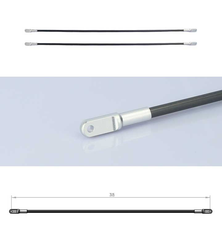 [�˾���ũ] TL3X008 [TR] T-Rex450/470 Metal Tail Boom Brace 1