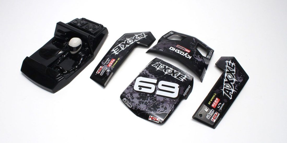 �˾���ũ KYEZ025BK [KYOSHO] Outer panel set (Black : AXXE) 1