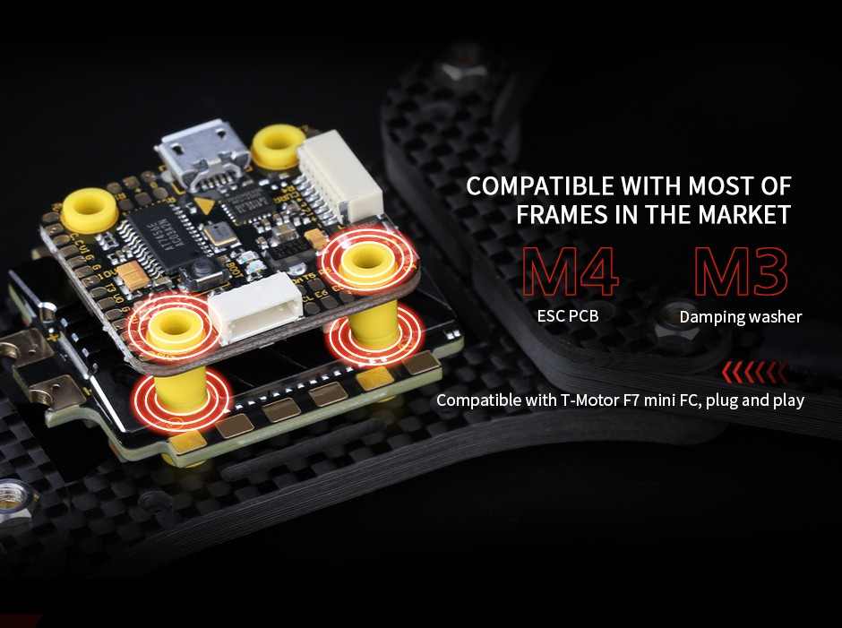¾Ë¾¾¹ðÅ© T-motor F55A ¿ïÆ®¶ó ¹Ì´Ï 4in1 2020 º¯¼Ó±â(6S, 32bit) 6