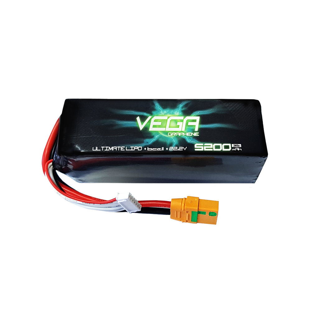¾Ë¾¾¹ðÅ© VEGA º£°¡ ±×·¡ÇÉ 6¼¿ 22.2V 5200mAh 35C ¸®Æ¬Æú¸®¸Ó ¹èÅ͸® - XT90S 3