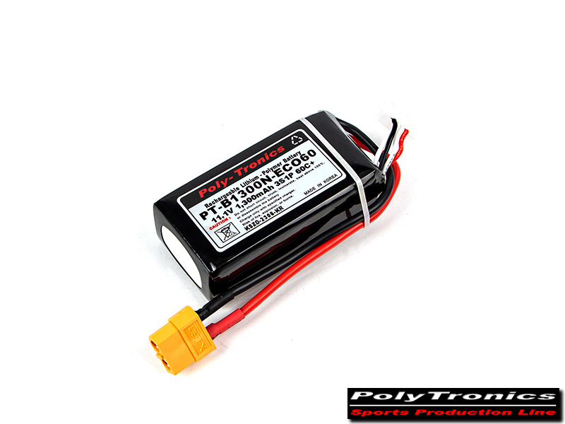 ¾Ë¾¾¹ðÅ© PT_1300_ECO55_3S PT-B1300N-ECO60 (11.1V, 3S1P, 60C+/JST-XT) ¸®Æ¬Æú¸®¸Ó ¹èÅ͸® - XT60 2