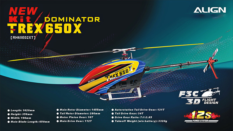 �˾���ũ RH65E02XW [ALIGN] T-Rex650X Dominator Kit Versions 1