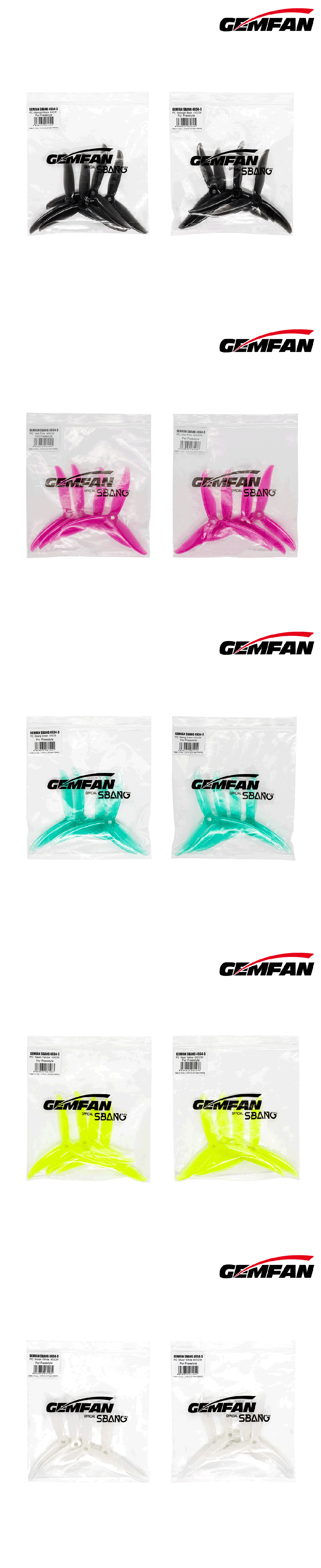 �˾���ũ  [GEMFAN] Sbang 4934-3 (4.9x3.4) �����緯 3