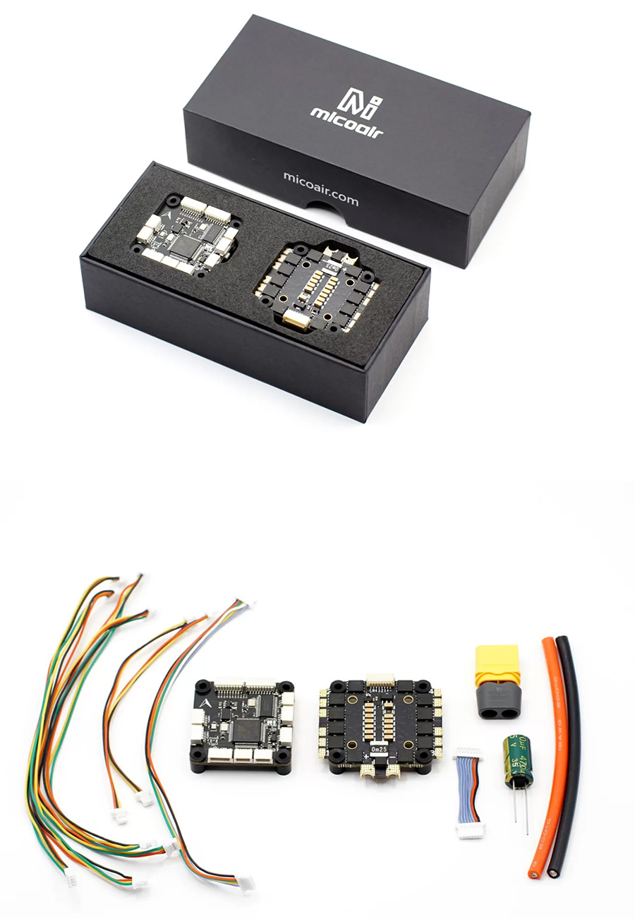 �˾���ũ MA405-ST [MicoAir] ���ڿ��� 405v2 �Ƚ�ȣũ ���� ��Ʈ�ѷ� + 50A 4in1 ESC ���� �޺� 3