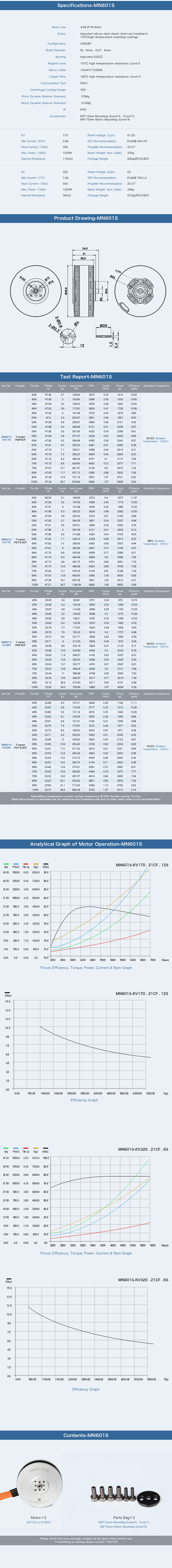 [ܼ]  [T-MOTOR] Ƽ 601-X 170KV CW, CCW Ʈ - 2, ӱ2, 緯2,  