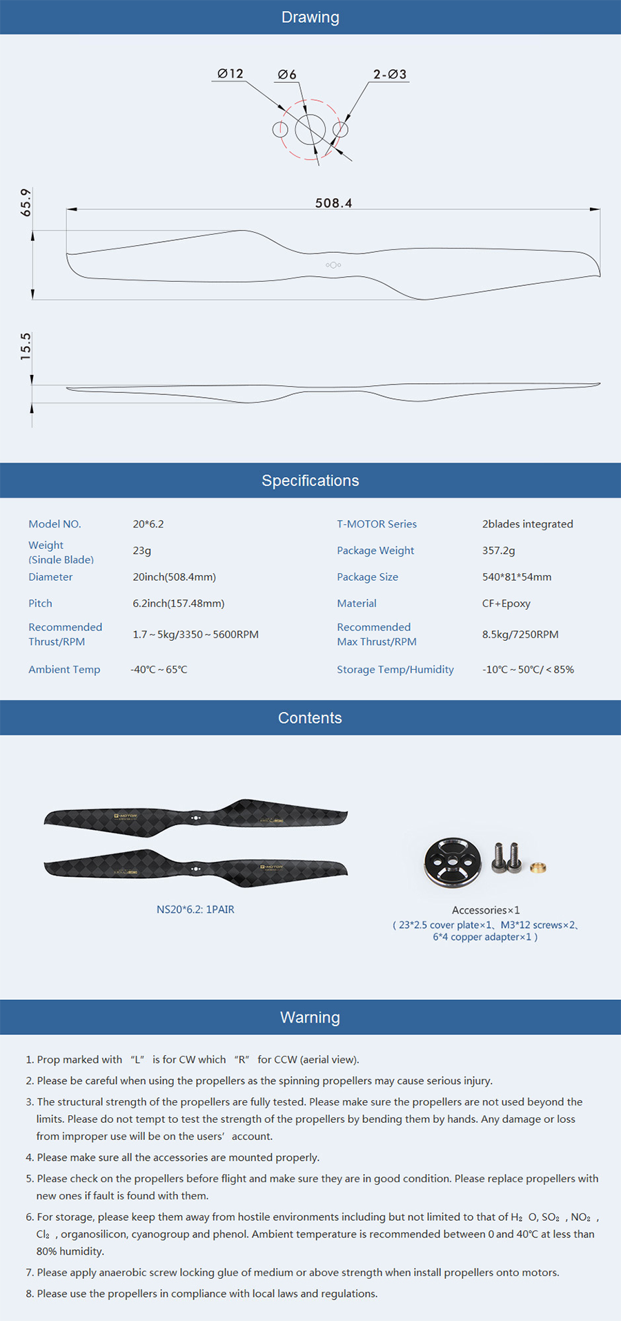 �˾���ũ P0000BIL [T-MOTOR] NS20x6.2 �ʰ淮 ī�� �����緯 2