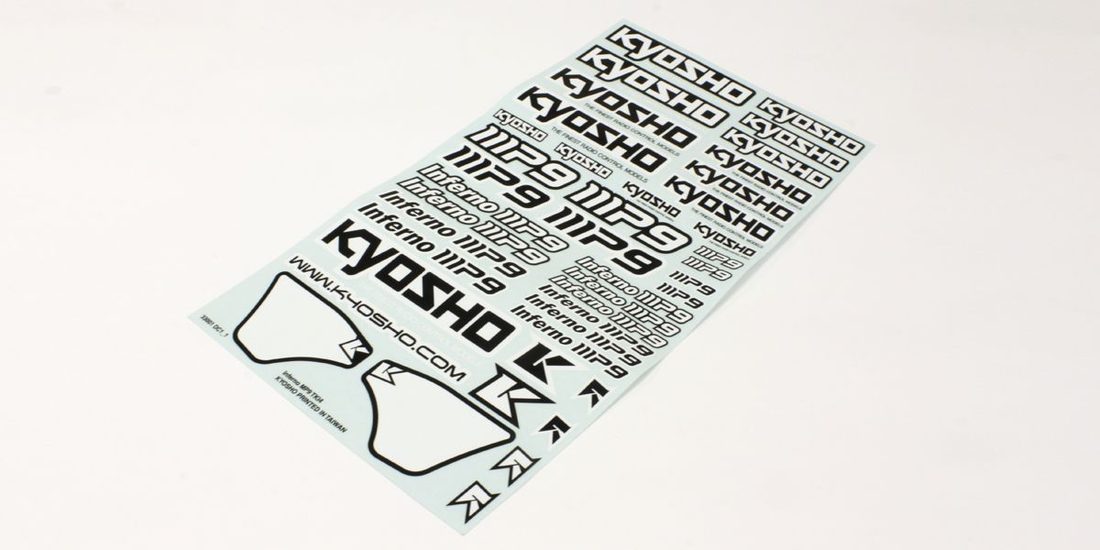 �˾���ũ KYIFD403W [KYOSHO] Decal (MP9 TKI4/White) 1