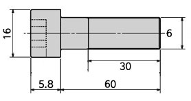 ¾Ë¾¾¹ðÅ© 09-101 ÀÏÀÚ ÇÃ¶ó½ºÆ½ ³ª»ç (M6x75mm) 1