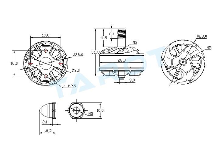 �˾���ũ TL400H10 [TR] MT2208II-2100KV �귯������ ���� (CW, 7��ġ ������� ����) - ����� ���� (V2) 4