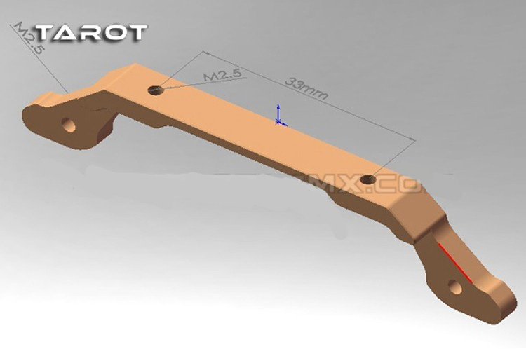 [�˾���ũ] TL2749-02 [TR] F450/550 Landing Skid Mounting Bracket 3