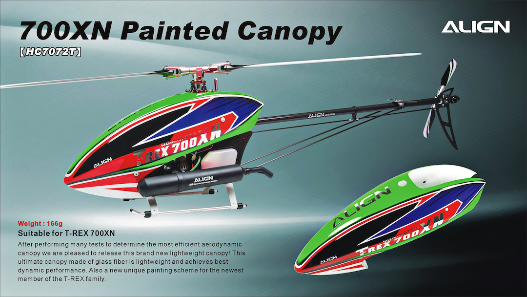 �˾���ũ HC7072T [Align] T-Rex700XN Painted Canopy 1