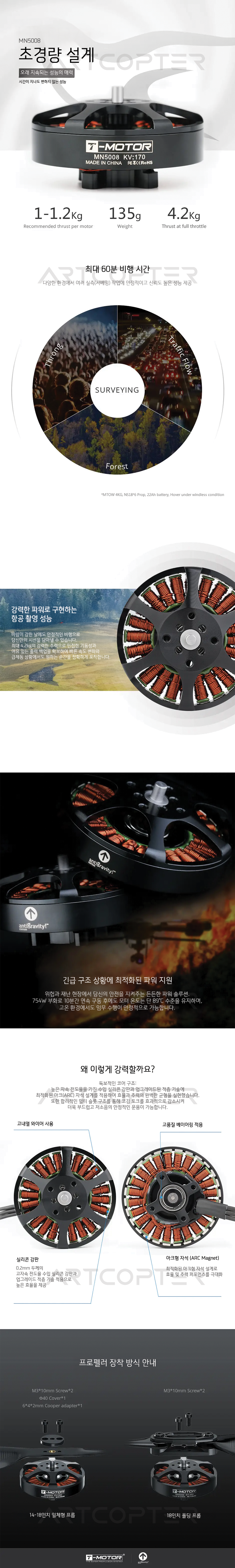 �˾���ũ  [T-MOTOR] Antigravity MN5008 400KV BL Motor ���� (�����Ǹ�) 2