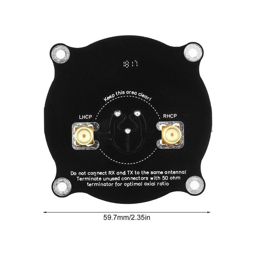 [˾ũ] SRAN-026 [TR] Triple Feed Patch-1 5.8GHz 9.4dBi Directional Circular Polarized FPV 3